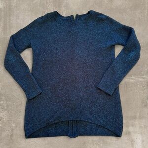 Topshop Navy Crew Neck Sweater